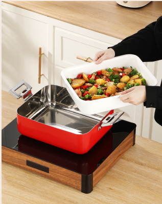 5L Insert Lid Round Stainless Steel Chafing Dish for Hotel Buffet & Catering