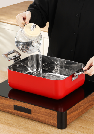 5L Insert Lid Round Stainless Steel Chafing Dish for Hotel Buffet & Catering