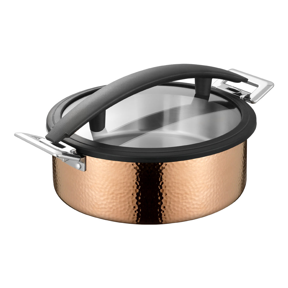 5L Insert Lid Round Stainless Steel Chafing Dish for Hotel Buffet & Catering