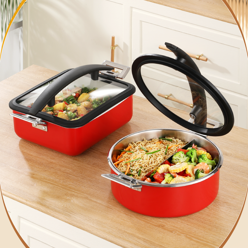 5L Insert Lid Round Stainless Steel Chafing Dish for Hotel Buffet & Catering