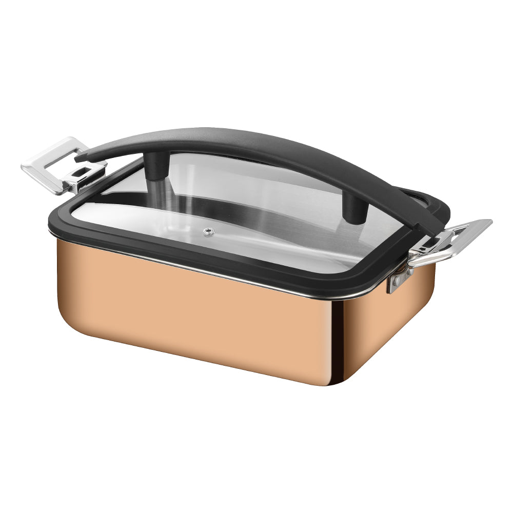 5L Insert Lid Round Stainless Steel Chafing Dish for Hotel Buffet & Catering
