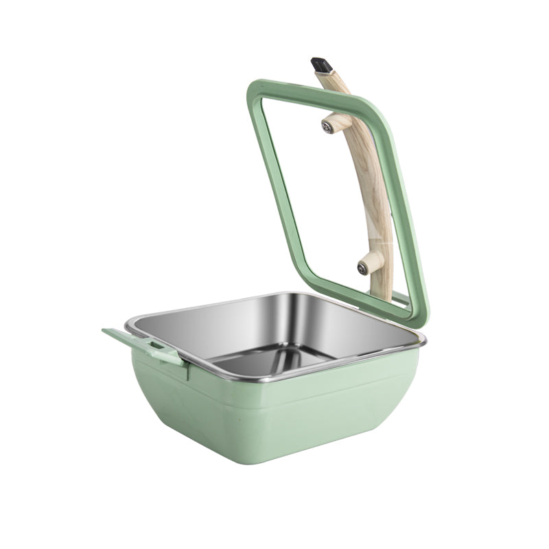 6L Insert Lid Rectangular Stainless Steel Chafing Dish for Hotel Buffet & Catering