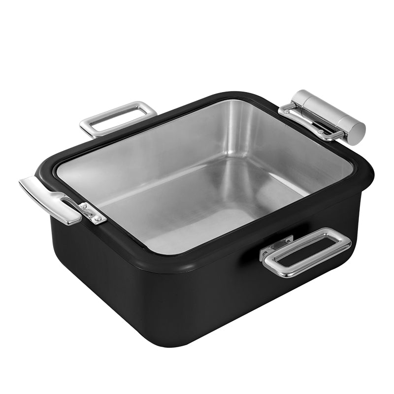 Edicel 5L Rectangular Stainless Steel Soft-close Chafing Dish | Alcohol Water Bath Food Warmer for Catering (Copy)