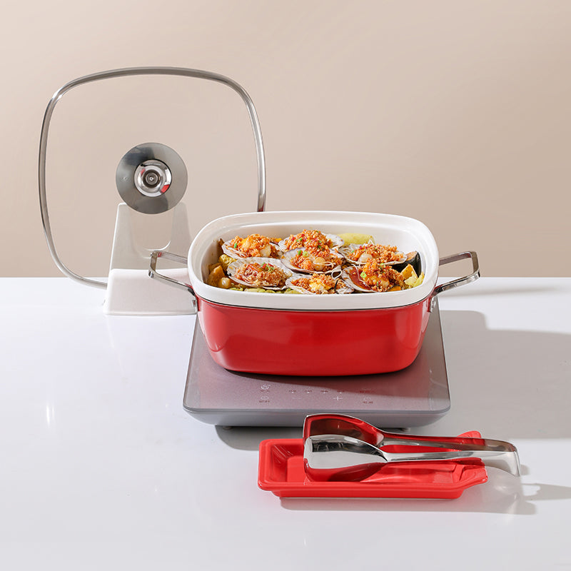 Edicel Square Stainless Steel Chafing Dish  | Hotel Buffet Food Warmer