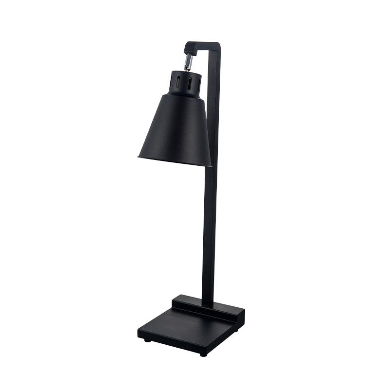 Black Stainless Steel Single-Head Food Heat Lamp | Adjustable Temperature Warming Lamp for Hotel Buffet & Catering