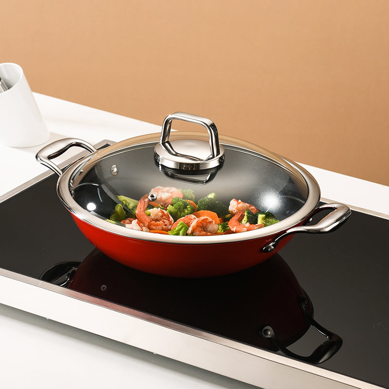 طقم صحون تسخين الطعام ستانلس ستيل من إديسيل 3.3 لتر | سخان طعام بوفيه متعدد الألوان للمناسبات والحفلات