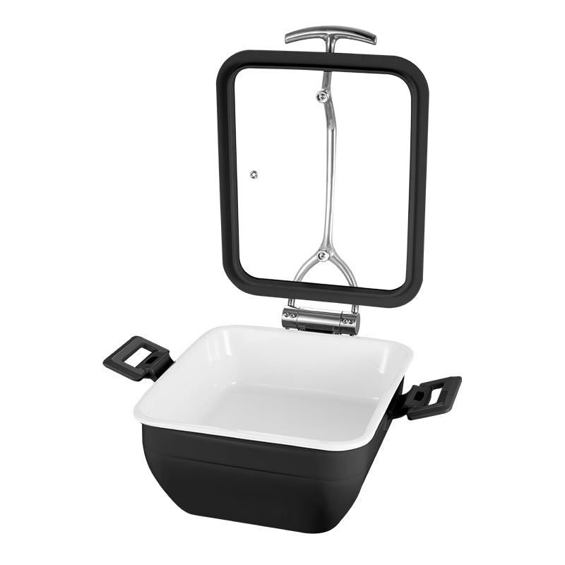 Edicel  6L Rectangular Multi-Position Stay-Open Lid Chafing Dish for Hotel Buffet Serving (Copy)