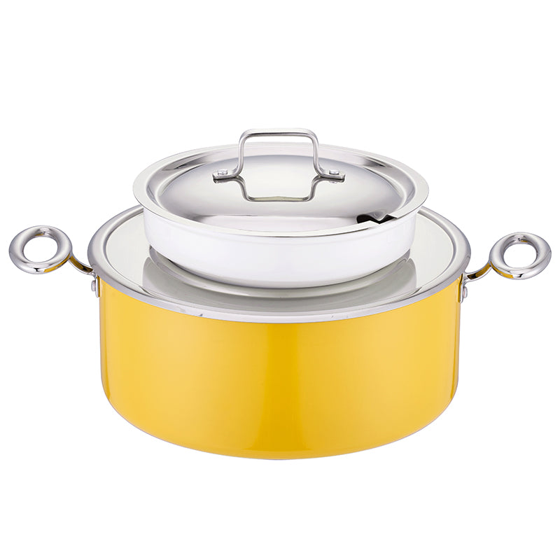 Edicel 6L Commercial Soup Warmer | Stainless Steel Electric Food Warmer for Hotel Buffet