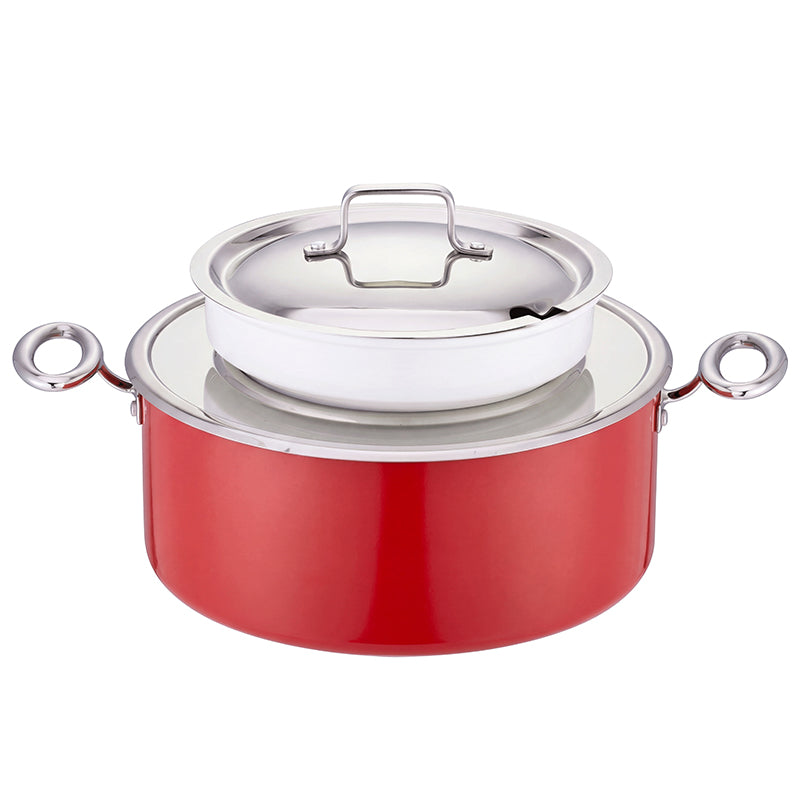 Edicel 6L Commercial Soup Warmer | Stainless Steel Electric Food Warmer for Hotel Buffet