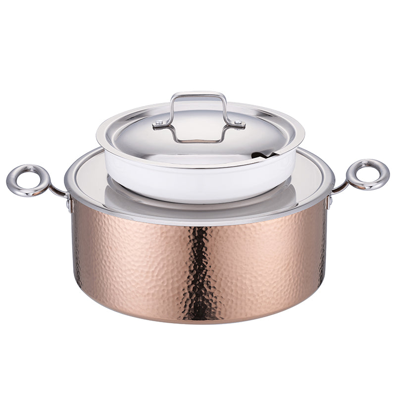 Edicel 6L Commercial Soup Warmer | Stainless Steel Electric Food Warmer for Hotel Buffet