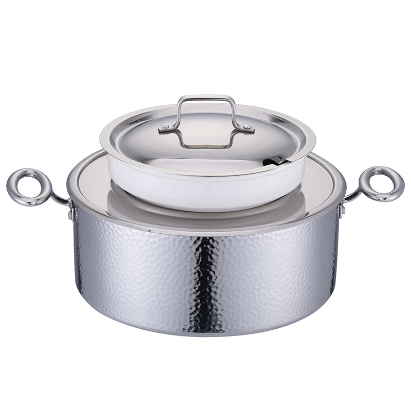 Edicel 6L Commercial Soup Warmer | Stainless Steel Electric Food Warmer for Hotel Buffet