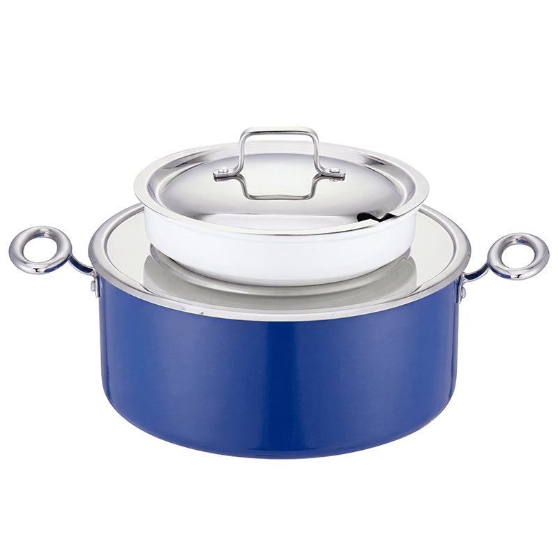 Edicel 6L Commercial Soup Warmer | Stainless Steel Electric Food Warmer for Hotel Buffet
