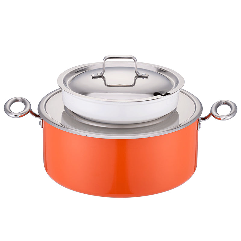 Edicel 6L Commercial Soup Warmer | Stainless Steel Electric Food Warmer for Hotel Buffet