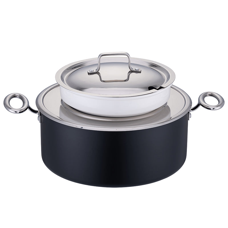 Edicel 6L Commercial Soup Warmer | Stainless Steel Electric Food Warmer for Hotel Buffet