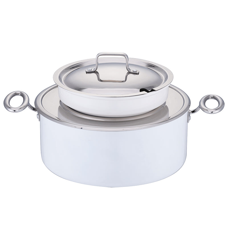 Edicel 6L Commercial Soup Warmer | Stainless Steel Electric Food Warmer for Hotel Buffet