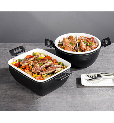 Edicel 5L Insert Lid Round Stainless Steel Chafing Dish for Hotel Buffet & Catering