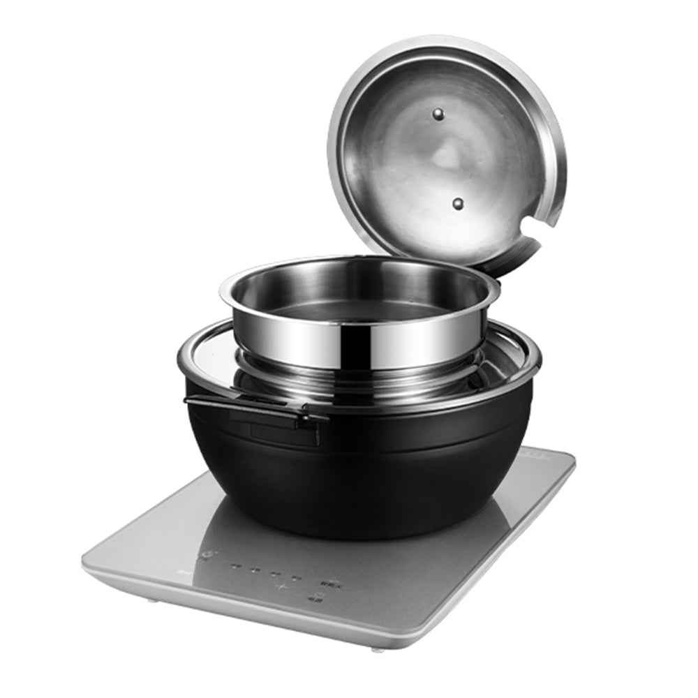 Edicel 6L Commercial Soup Warmer | Stainless Steel Electric Food Warmer for Hotel Buffet