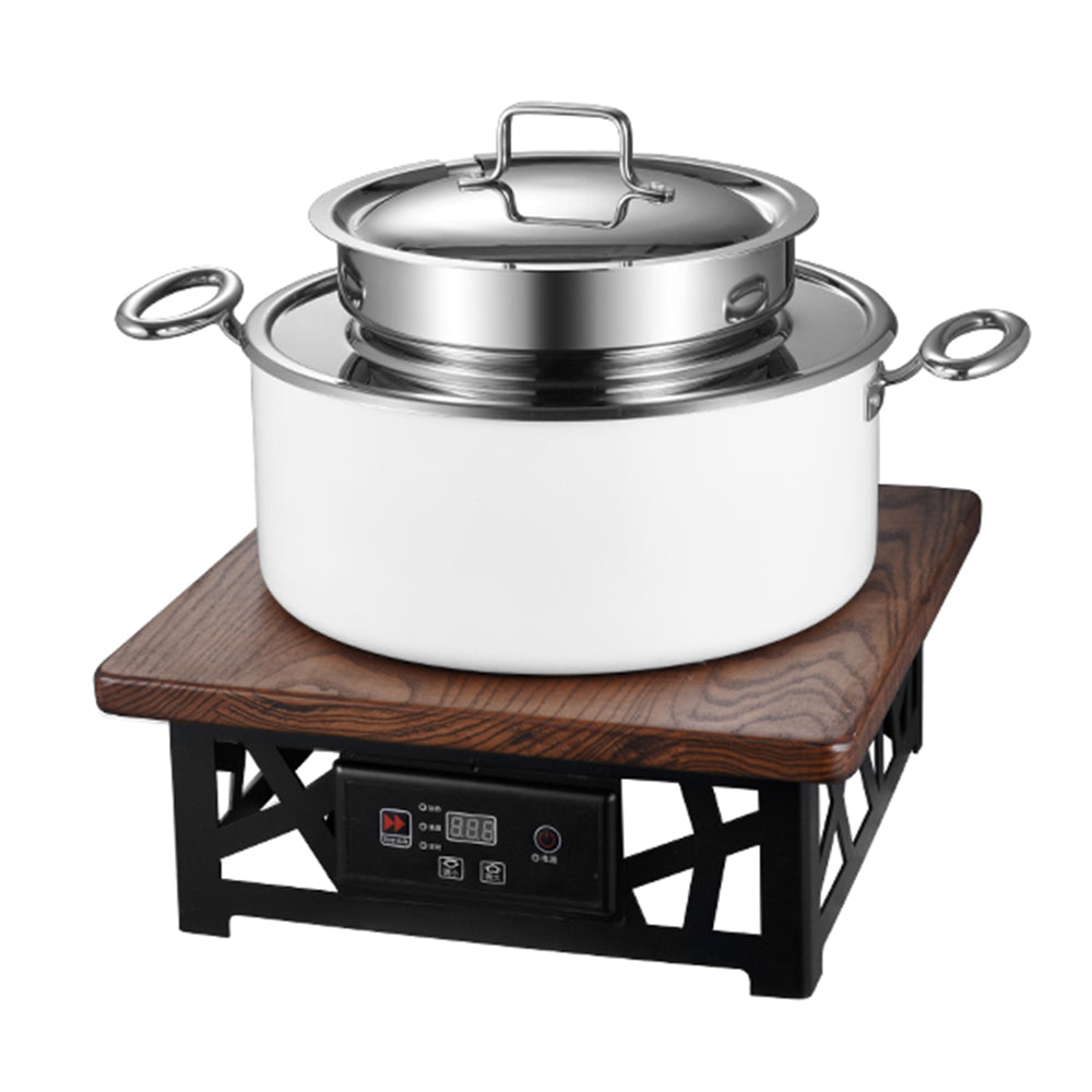 Edicel 6L Commercial Soup Warmer | Stainless Steel Electric Food Warmer for Hotel Buffet