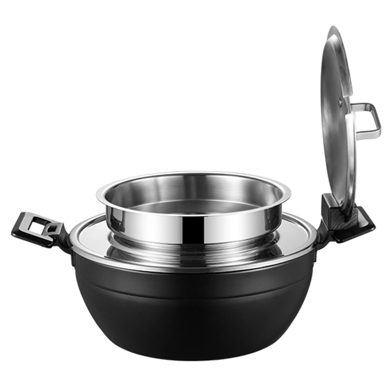 Edicel 6L Commercial Soup Warmer | Stainless Steel Electric Food Warmer for Hotel Buffet