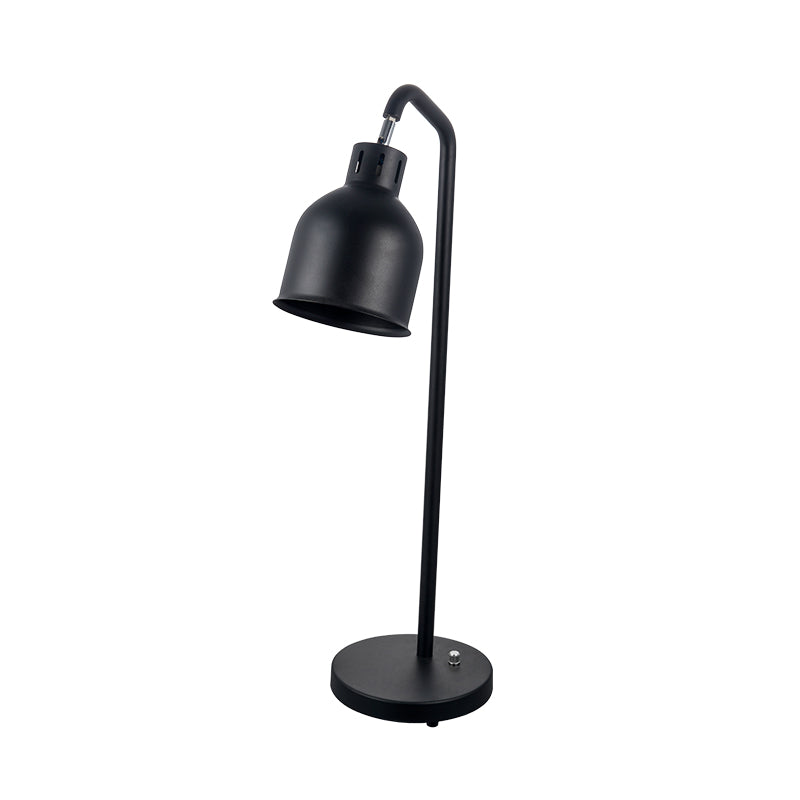 Black Stainless Steel Single-Head Food Heat Lamp | Adjustable Temperature Warming Lamp for Hotel Buffet & Catering
