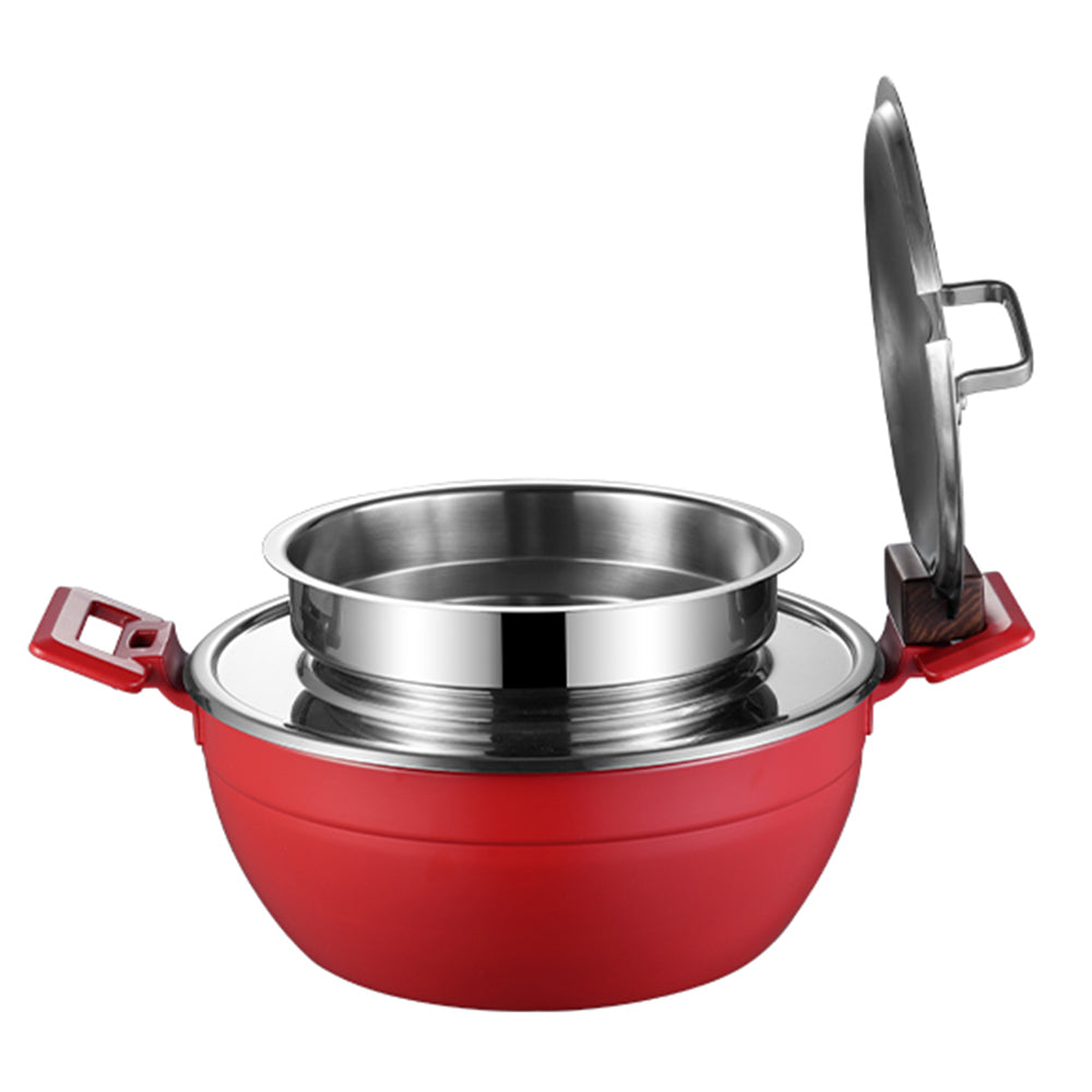 Edicel 6L Commercial Soup Warmer | Stainless Steel Electric Food Warmer for Hotel Buffet