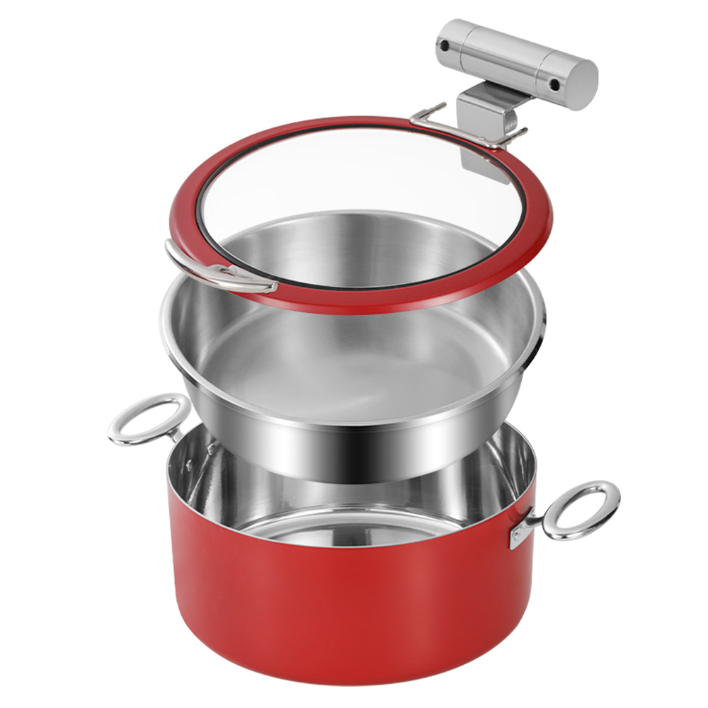 Edicel 5L Rectangular Stainless Steel Soft-close Chafing Dish | Alcohol Water Bath Food Warmer for Catering (Copy)