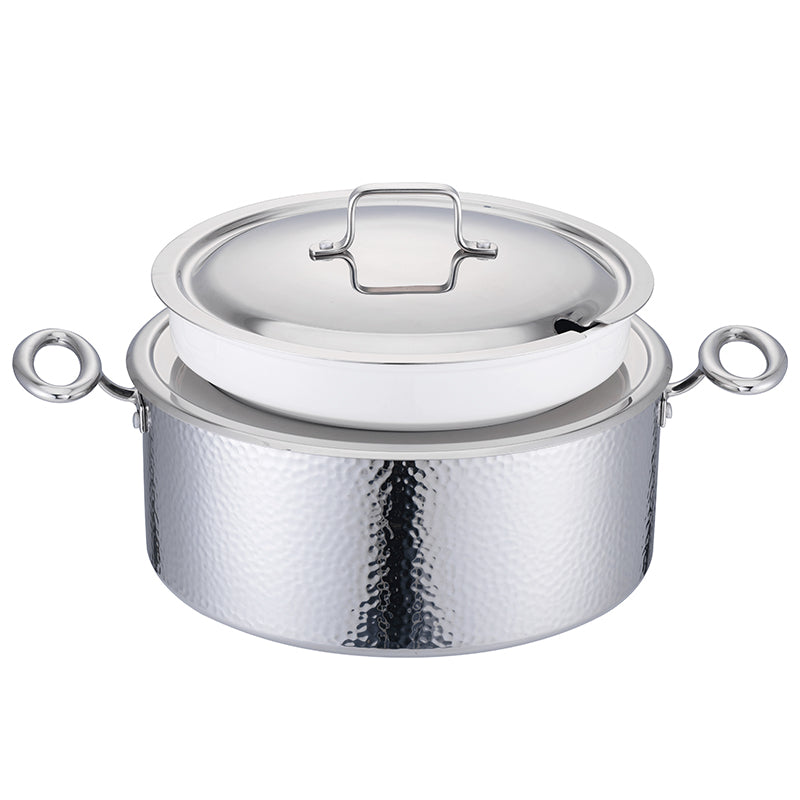 Edicel 6L Commercial Soup Warmer | Stainless Steel Electric Food Warmer for Hotel Buffet
