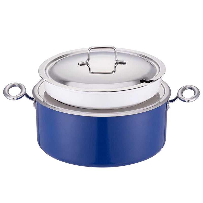 Edicel 6L Commercial Soup Warmer | Stainless Steel Electric Food Warmer for Hotel Buffet