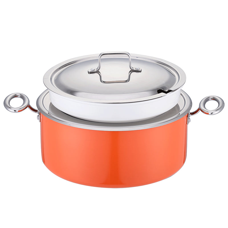 Edicel 6L Commercial Soup Warmer | Stainless Steel Electric Food Warmer for Hotel Buffet