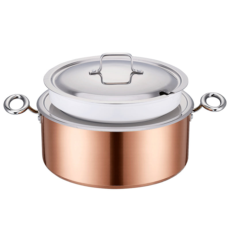 Edicel 6L Commercial Soup Warmer | Stainless Steel Electric Food Warmer for Hotel Buffet