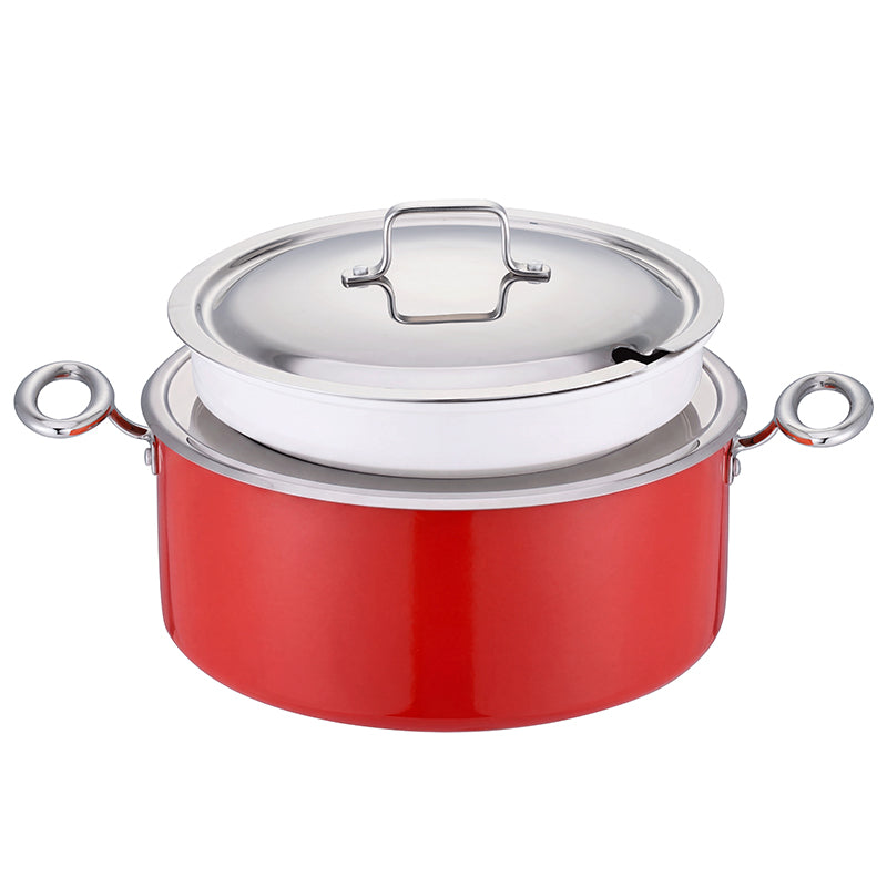 Edicel 6L Commercial Soup Warmer | Stainless Steel Electric Food Warmer for Hotel Buffet