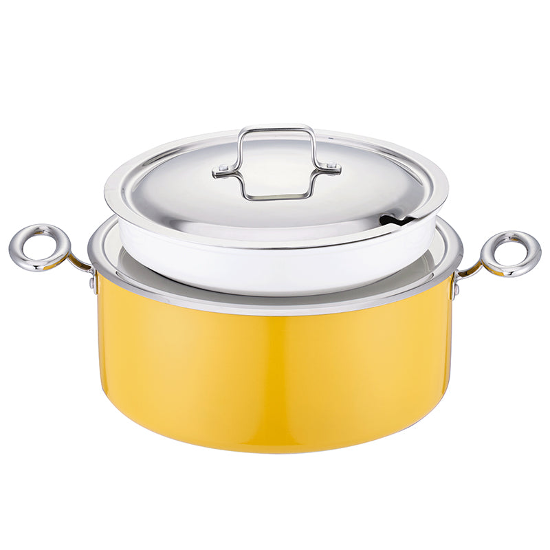 Edicel 6L Commercial Soup Warmer | Stainless Steel Electric Food Warmer for Hotel Buffet