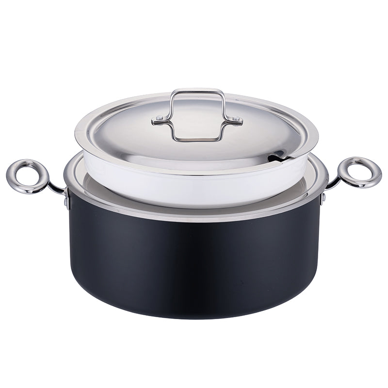 Edicel 6L Commercial Soup Warmer | Stainless Steel Electric Food Warmer for Hotel Buffet
