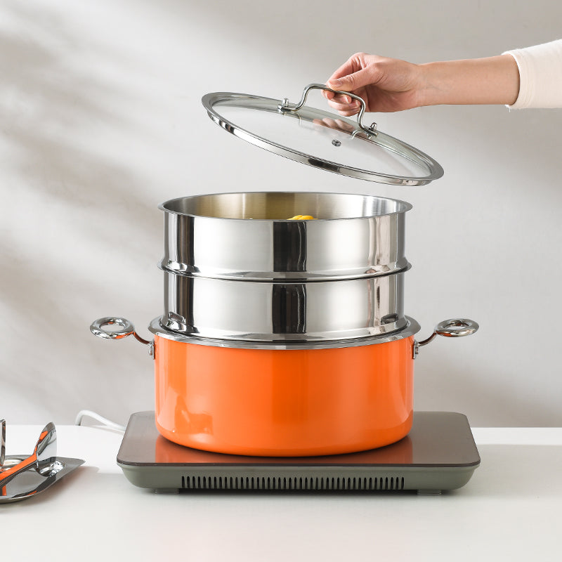 Commercial Food Steamer | 304 Stainless Steel Buffet Steamer for Catering & Serving