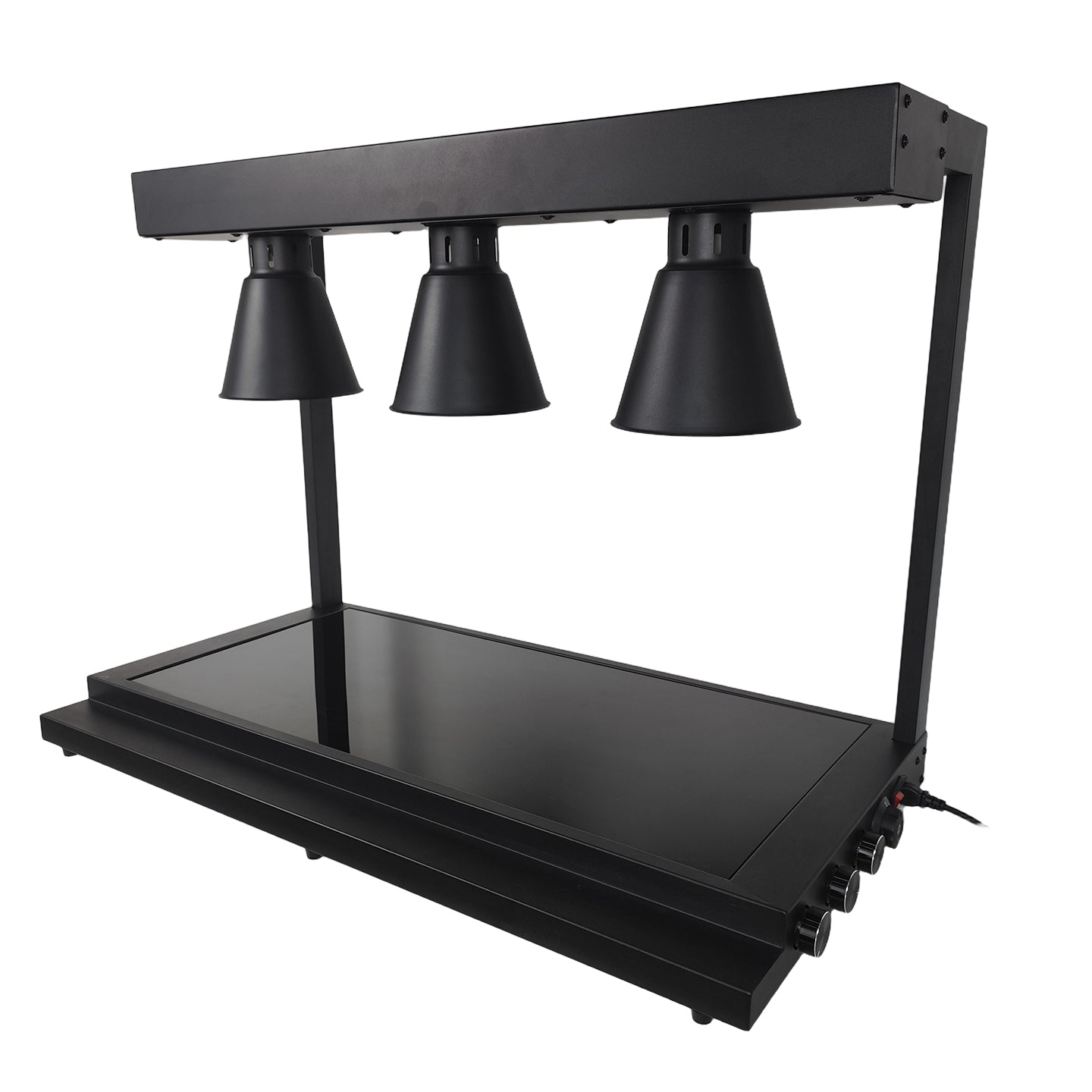 Edicel Triple Head Infrared Heat Lamp Station | Buffet & Catering Warming