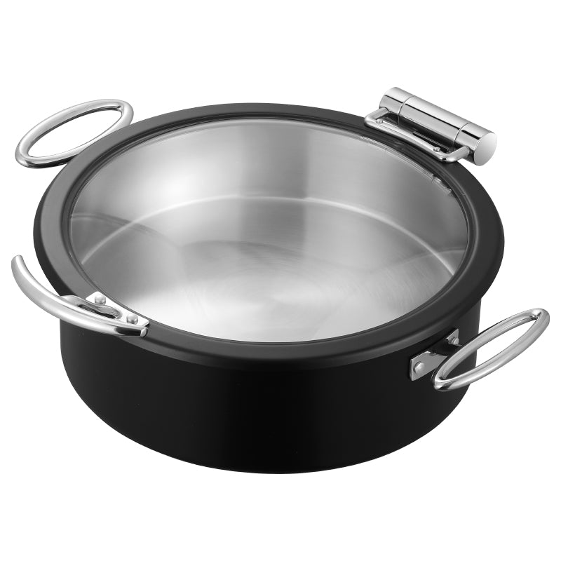 6.8L Stainless Steel Chafing Dish with Soft-Close Lid | Hotel & Buffet Serving