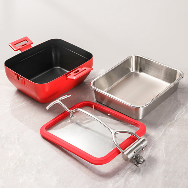 Edicel  6L Rectangular Multi-Position Stay-Open Lid Chafing Dish for Hotel Buffet Serving (Copy)