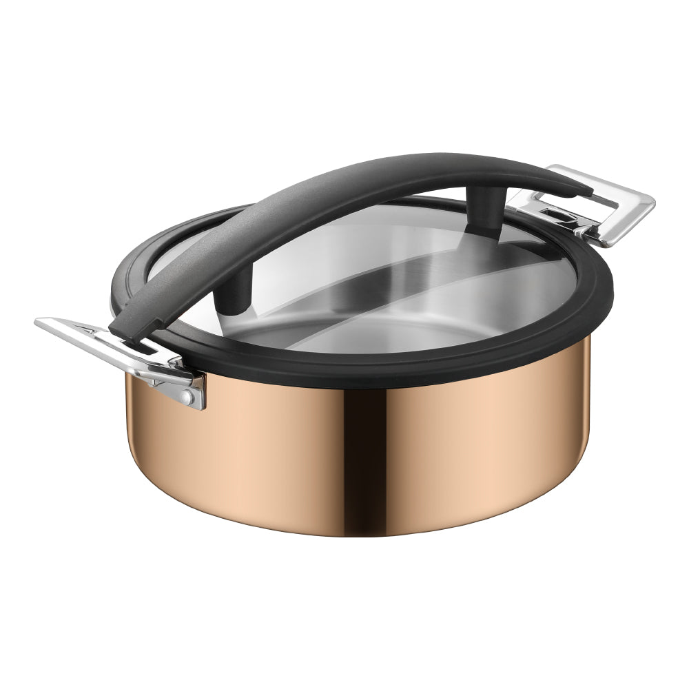 5L Insert Lid Round Stainless Steel Chafing Dish for Hotel Buffet & Catering