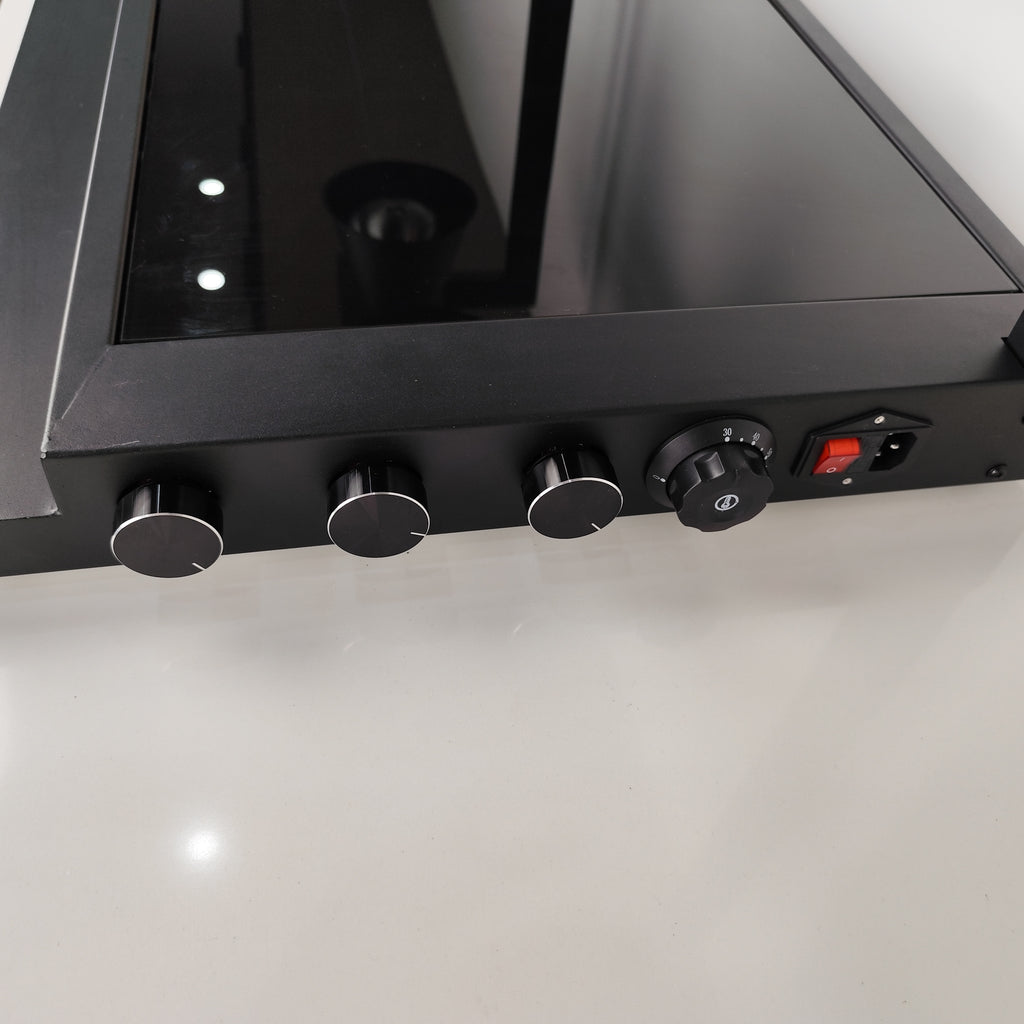 Edicel Triple Head Infrared Heat Lamp Station | Buffet & Catering Warming