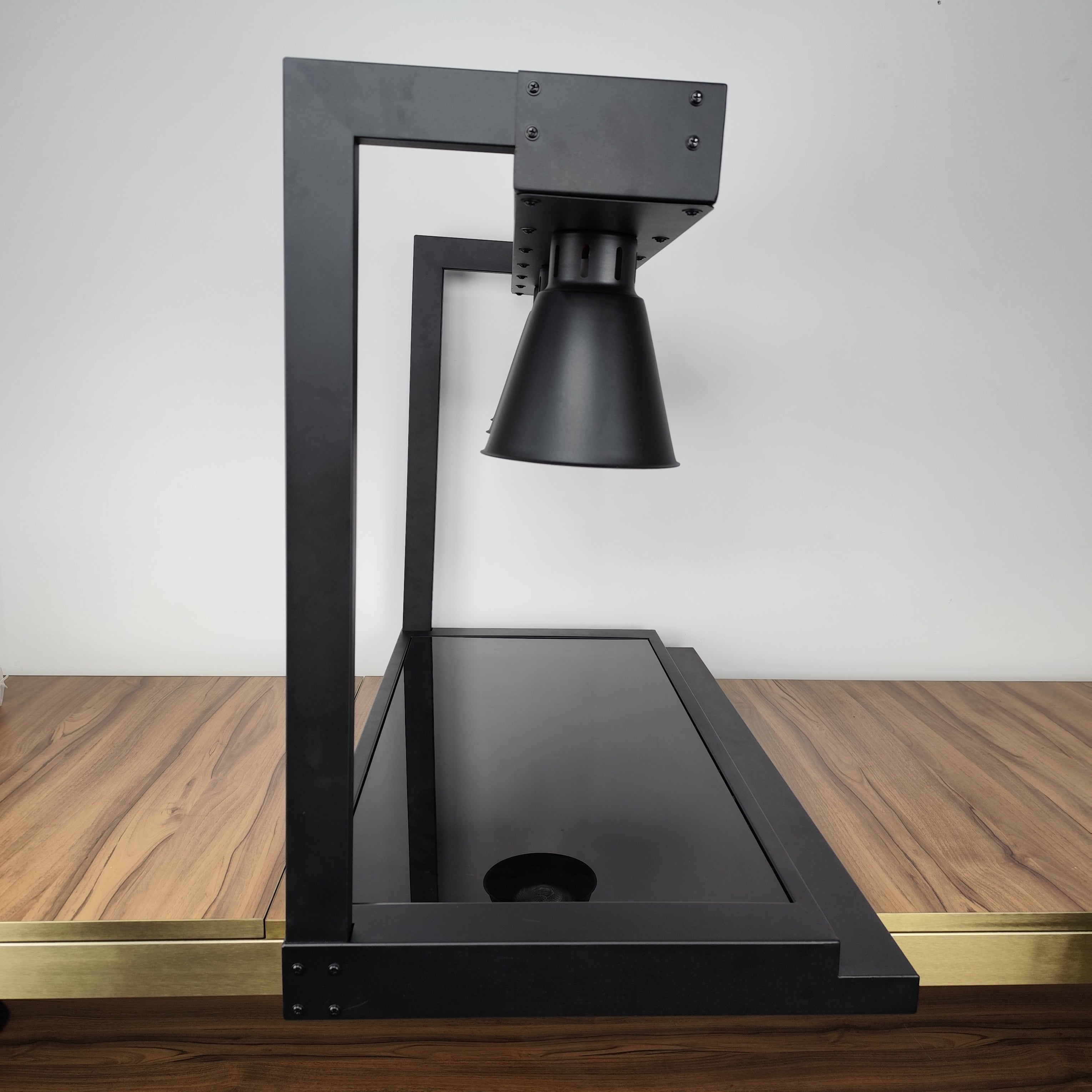 Edicel Triple Head Infrared Heat Lamp Station | Buffet & Catering Warming